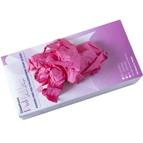 SmartPractice Polychloroprene Examination Gloves, X-Small, Powder-Free, 100/Box, 431041