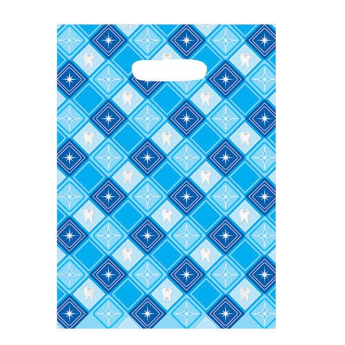 Sherman Specialty Scatter Bags, Tooth & Stars Design, 7.5" x 10", Clear, 100/Pkg, 98U