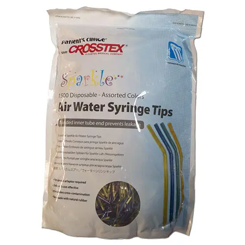 Crosstex Air/Water Syringe Tips, 1500/Bag, BCSAWAC