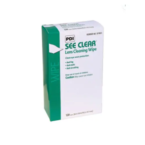 See Clear™ Eyeglass Wipes, Anti-Fog, Anti-Static, 4" x 5.5", 120/Box