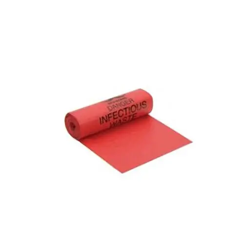 Berry Global Infectious Waste Bags, Biohazard Bags, 12-16 Gallon, 1.25 Mil, 24" x 32", Red, 250/Case, LHF2432HPR