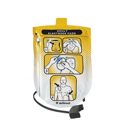 Defibtech Lifeline AED Replacement Pads, Adult, DDP-100