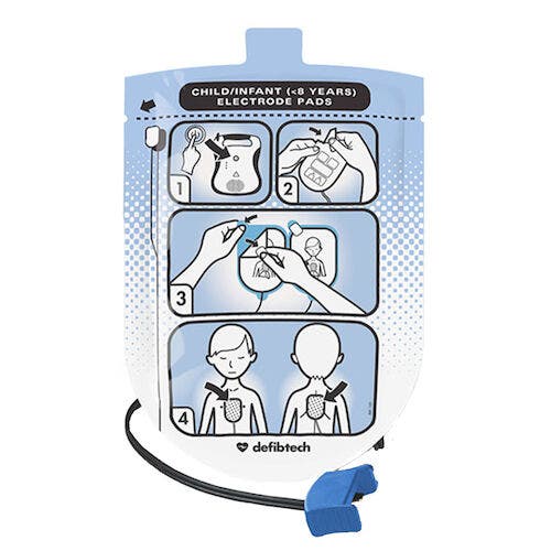 Defibtech Lifeline AED Pediatric Defibrillation Pads, DDP-200P