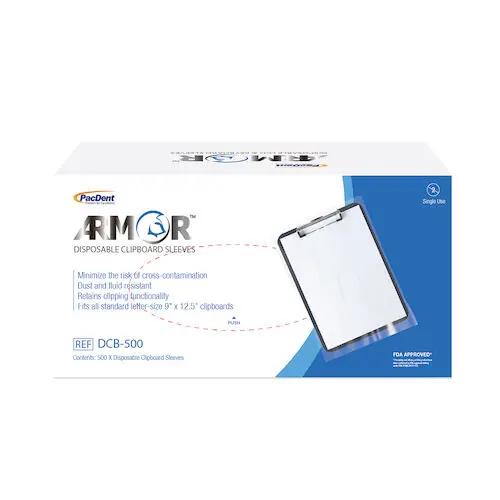 Armor Disposable Clipboard Sleeves, 12-1/2"L x 9"W, 500/Box, DCB-500