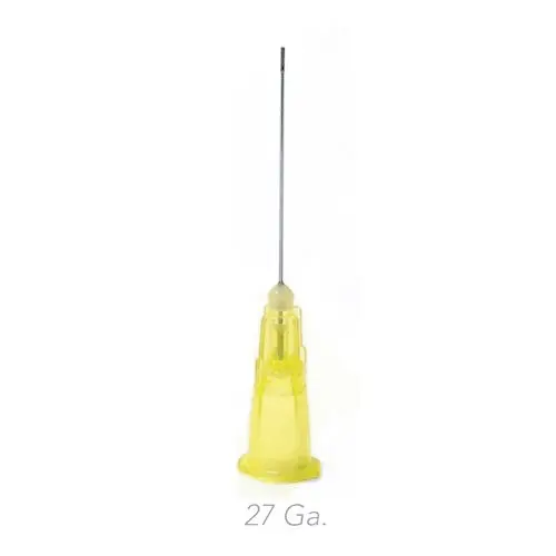 Endo Irrigation Needle Tips, Notched, 27 Gauge, Yellow, 100/Box, D239