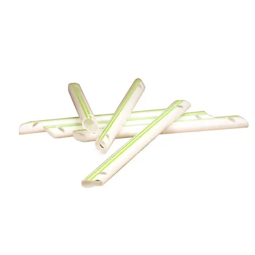 Hygovac Vent Bio Aspirator Tubes, Double-Vented, 45° and S-Shaped Ends, White/Natural Green, 100/Bag, VB1000V