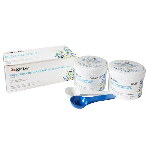 Darby Vinyl Polysiloxane Impression Putty, Dark Blue, Regular Set, Unflavored, 215201208