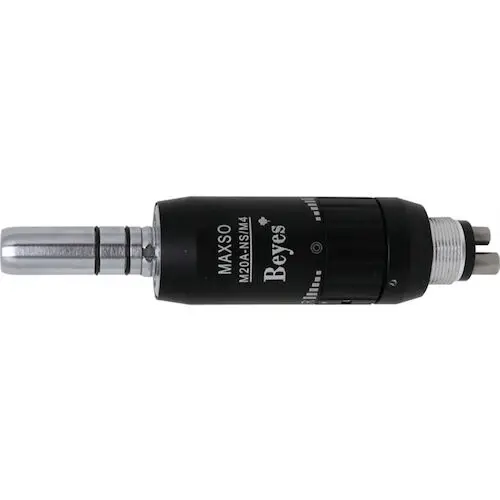 Beyes Maxso S20A-NS Low Speed Handpiece Attachment, M20A-NS/M4, Air Motor, M4 Backend, Non-Spray, Non-Optic, 20K RPM, MT2010
