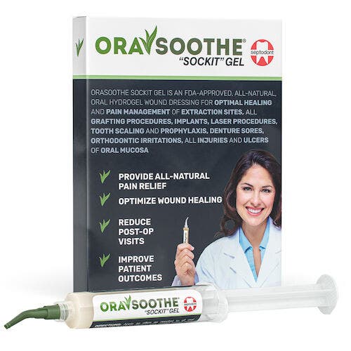 OraSoothe Sockit Oral Hydrogel Wound Dressing, 10 g Syringe, 5/Pkg, 01S0600