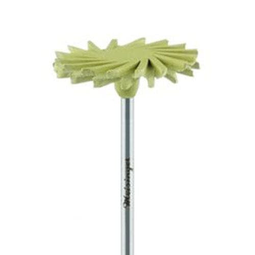 Meisinger LUSTER Twist Porcelain Polisher, Extra Fine, Yellow, 26 mm, HP Shank, 2/Pkg, 9771C-260-HP