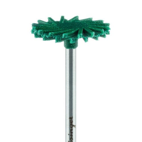 Meisinger LUSTER Twist Polishers for Ceramic, Coarse Green, 17mm, HP Shank, 2/Pkg, 9771G-170-HP