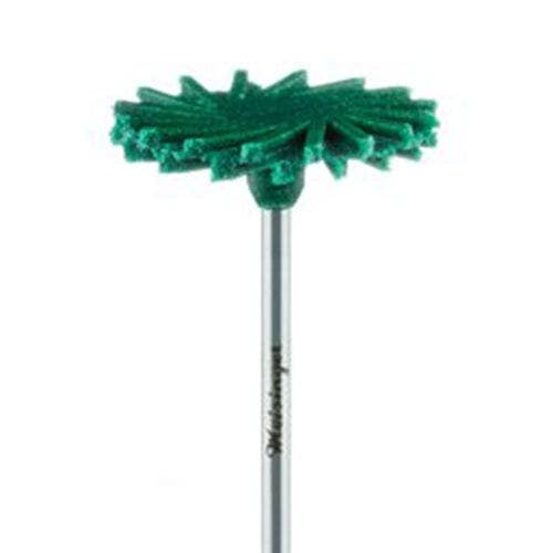 Meisinger LUSTER Twist Polisher for Porcelain/Ceramic, Coarse, Green, 26 mm, HP Shank, 2/Pkg, 9771G-260-HP