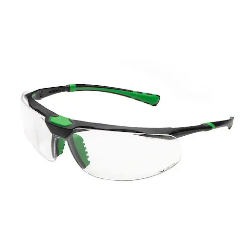 Univet UV525 Wraparound Protective Eyewear, Clear/Green, MDU5031SC