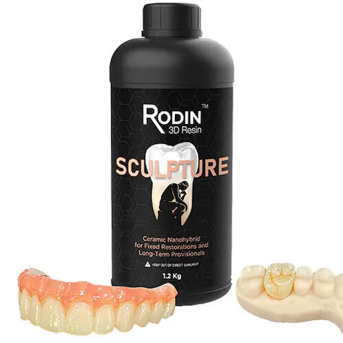 Pac-Dent Rodin Sculpture 3D Printing Resin, Denture Base, Shade A2, 3DR-CNR-A2