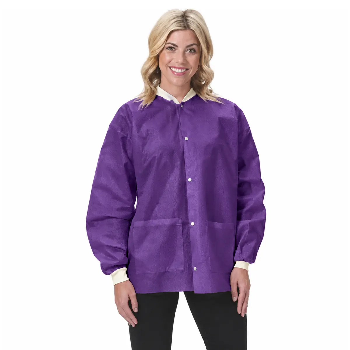 Darby Dental Disposable Protective Gown, Small, Purple, 10/Bag, 5255846