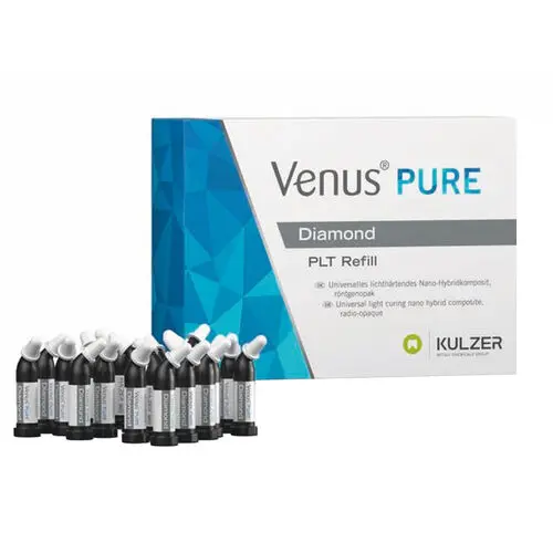 Kulzer Venus Diamond Pure Composite Refill, PLT, Shade Light, 0.25g, 20/Box, 6609968