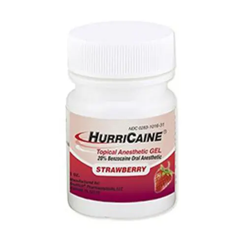 HurriCaine Topical Anesthetic Gel, Strawberry, 1 oz Bottle, 1016-31