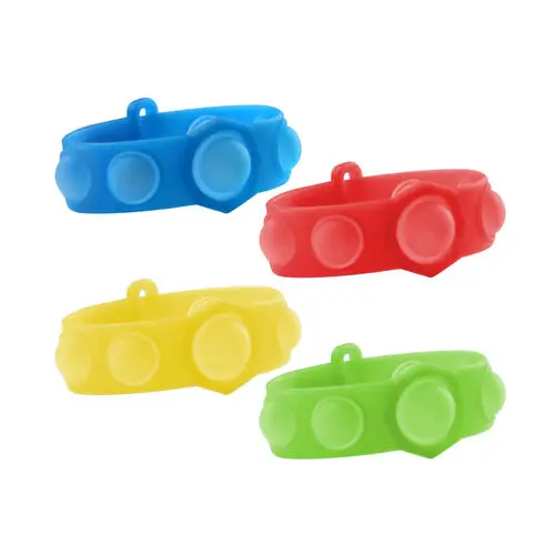 Sherman Specialty Pop Up Bracelets, Assorted Colors (Red, Blue, Yellow, Green), 24/Pkg, S5217