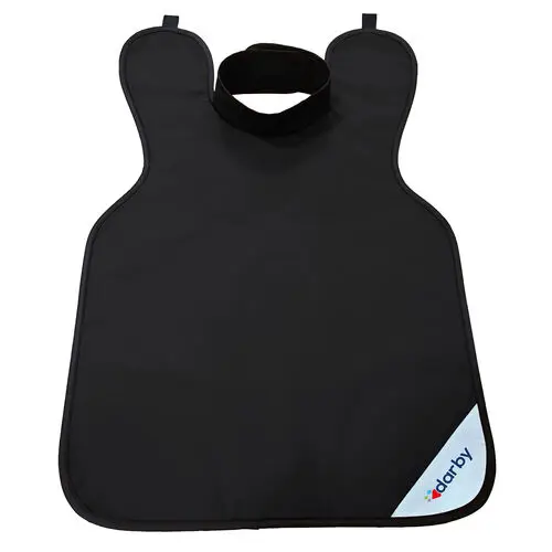 Darby Dental X-Ray Apron with Collar (Adult), Lead-Free 0.25 LE, Black, 5257911