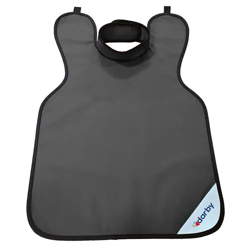 Darby Dental X-Ray Apron with Collar (Adult), Lead-Free 0.25 LE, Grey, 5257912