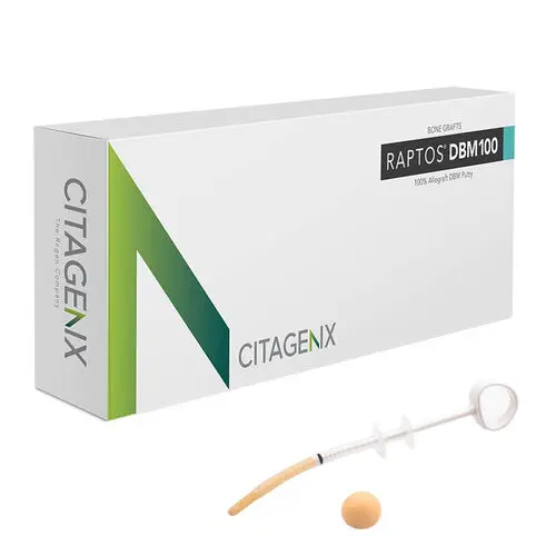 Raptos® DBM100 Putty Demineralized Bone Matrix Allograft, 0.3cc Syringe, RDBM100-P03