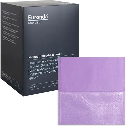 Euronda Headrest Cover, 13" x 13.5", Lilac, 250/Pkg, 213036