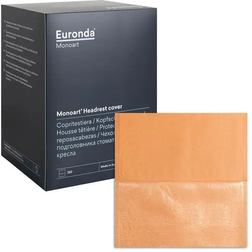 Euronda Headrest Cover, 13" x 13.5", Orange, 250/Pkg, 213041