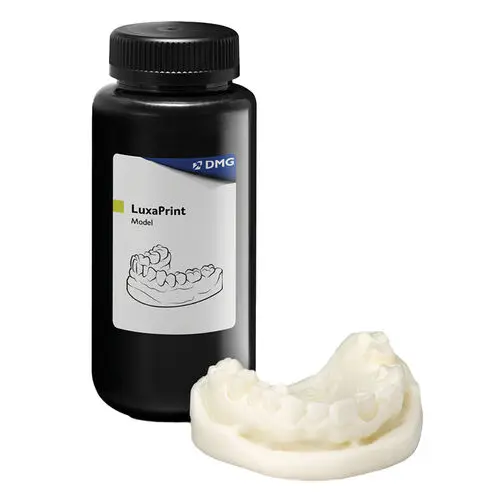 LuxaPrint Model 385/405nm Light-Curing 3D Printing Resin, 1000g Bottle, Ivory, 171276
