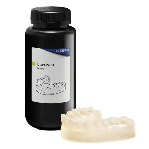 LuxaPrint Model 385/405nm Light-Curing 3D Printing Resin, Transparent, 1000g Bottle, 171269