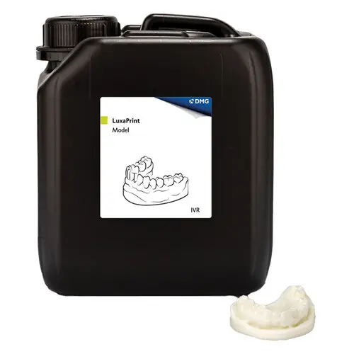 LuxaPrint Model 385/405nm Light-Curing 3D Printing Resin, 2kg Bottle, Ivory, 171279