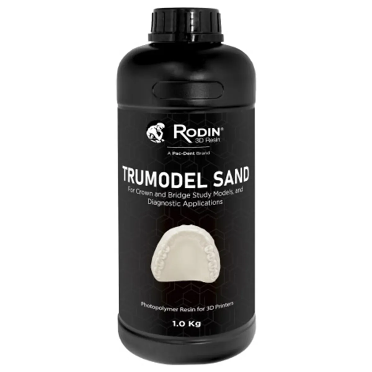 Rodin TruModel 3D Printing Model Resin, Sand Shade, 1 kg Bottle, #24065