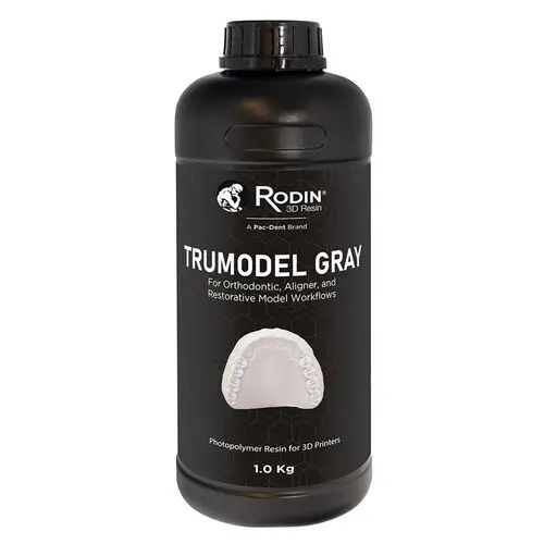 Rodin TruModel 3D Printing Model Resin, Gray, 1kg Bottle, 1/Pk, #24066