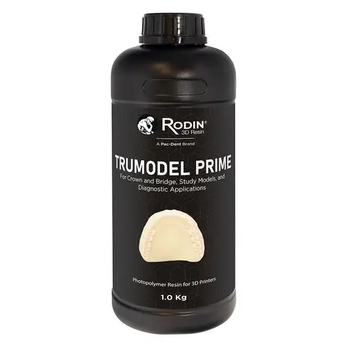 Rodin TruModel Prime 3D Printing Model Resin, 1kg Bottle, Shades: Tan, Stone, Gray, SKU 24067