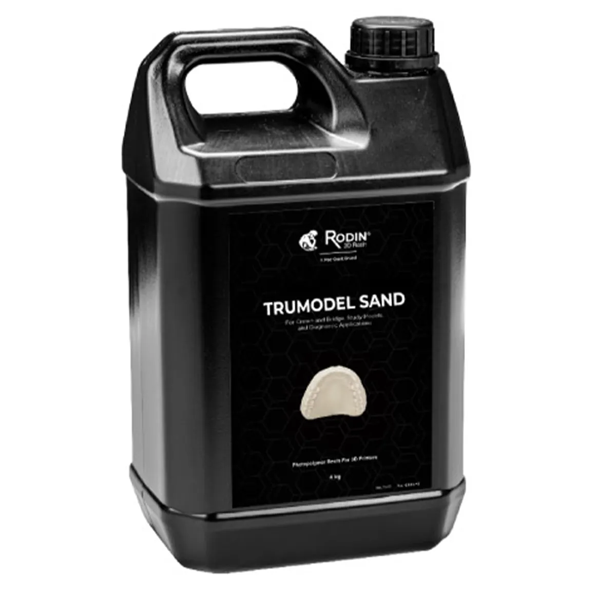 Rodin TruModel 3D Printing Model Resin, Sand, 4kg Bottle, 1/Pk, #24074