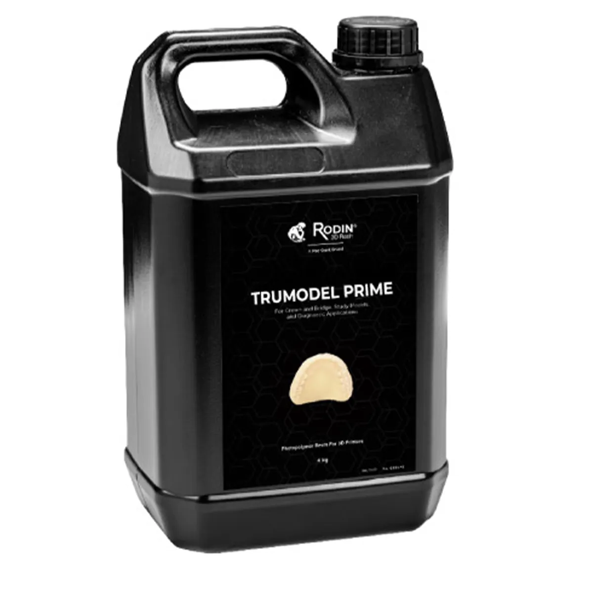 Rodin TruModel Prime 3D Printing Model Resin, 4kg Bottle, Shades: Tan, Stone, Gray, SKU 24076