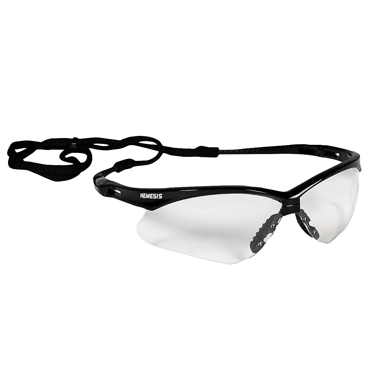 Ansell Nemesis Protective Eyewear, Black Frame with Clear Anti-Fog Lenses, 1 Pair, 25679