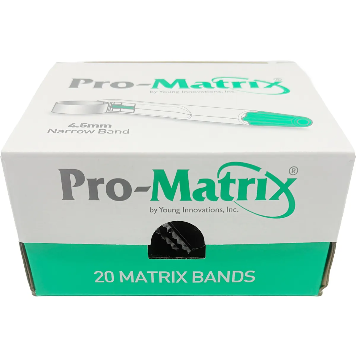 Pro-Matrix™ Single-Use Matrix Bands, Narrow (4.5mm), 20/Box, Ref 19025