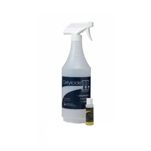 Cetylcide-II Hard Surface Disinfectant Concentrate, 1/2 oz (15 ml) with Quart Spray Bottle, 0153