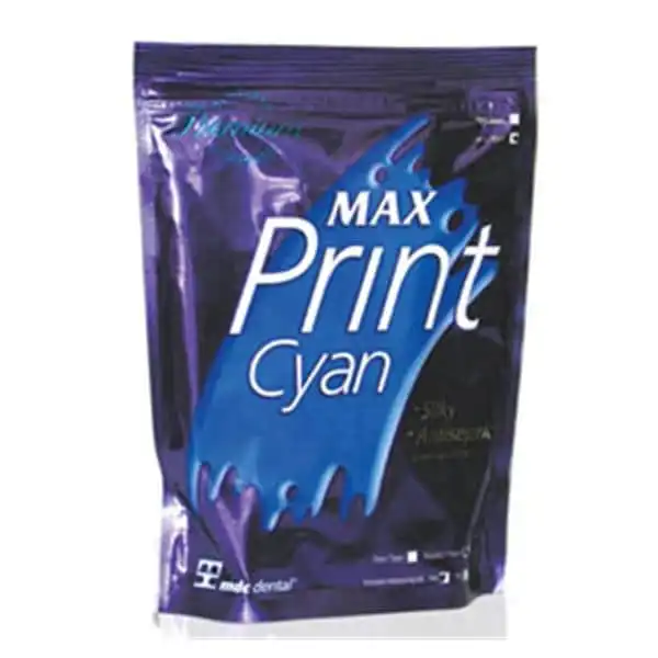 MDC Dental Cyan Max Print Alginate Impression Material, Regular Set, Cherry Scent, 1 lb, 08-D119