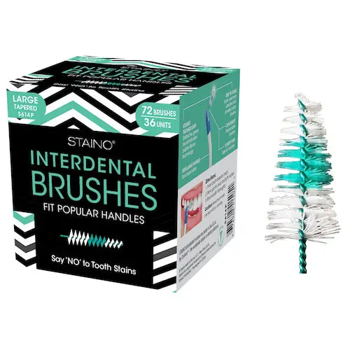 StaiNo Interdental Brushes, Jumbos Tapered, Brush Refill, 72/Box, S614P