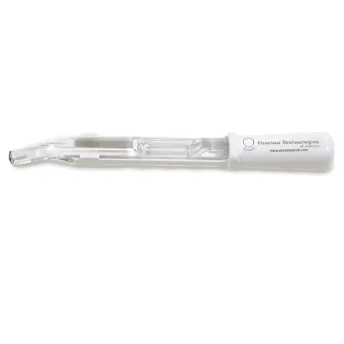 A Titan Instruments Osseous Glider, Angled, Disposable Bone Scraper with 360° Rotating Blade, Each, OTA205