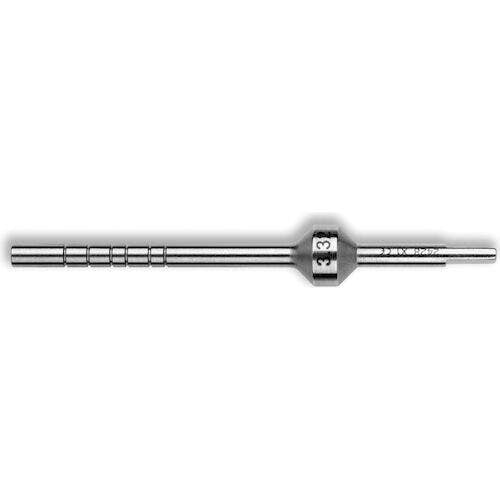 Hu-Friedy Osteotome Bone Pusher, Slightly Convex Tip, 3.2 mm, Straight, OSTMPU32