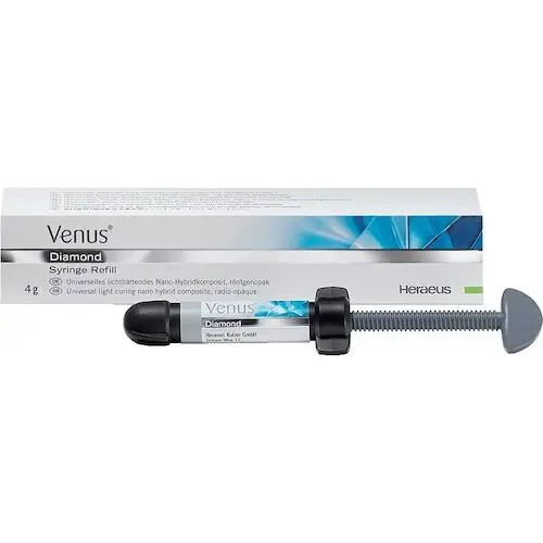 Venus Diamond Nanohybrid Composite Refill, 4 g Syringe, Dentine OM, 66035485