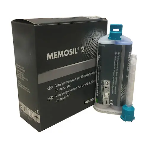 Memosil 2 A-Silicone Bite Registration Material, Bulk Cartridge Refill, 50 ml Cartridges, 6/Pk, 66004969