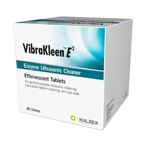 Kulzer VibraKleen E2 Enzyme Ultrasonic Cleaner, Clinic Pack, 80/Box, 37101