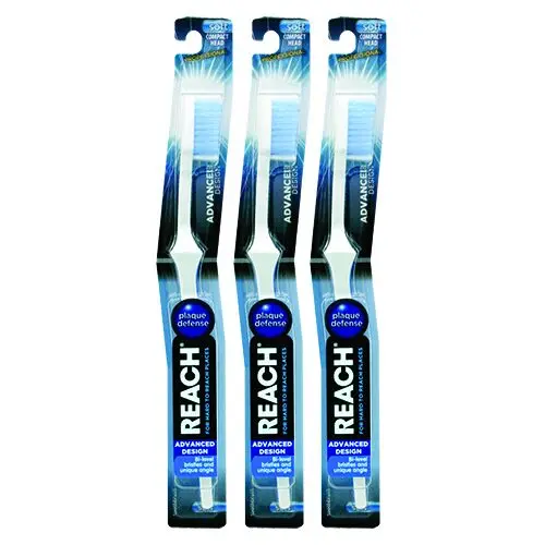 Reach Advanced Design Soft Compact Toothbrush, 72/Pack, 007219