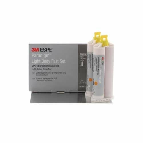 Paradigm VPS Impression Material, Light Body, Fast Set, Orange, 50 ml, 2/Pkg, 5511
