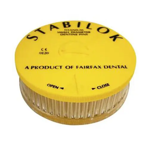 Stabilok Economy Kit Small, .021" Yellow Titanium Pins, 20/Bx, 0121007
