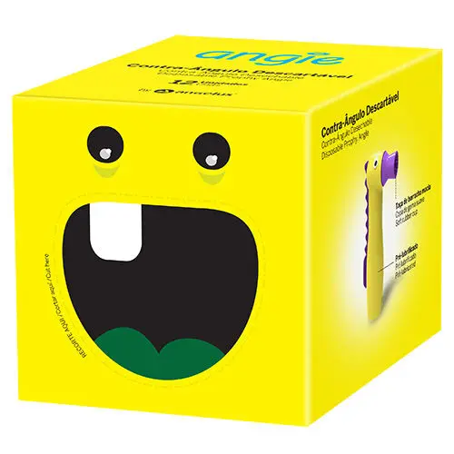 Angelus Angie Disposable Prophy Angle with Rubber Cup, 12/Pk, Individually Packed, #303