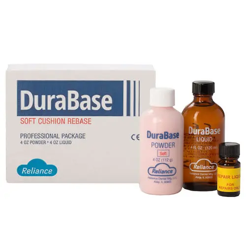 DuraBase Permanent Hard Self-Curing Chairside Rebase Material, Pink, Package 1506